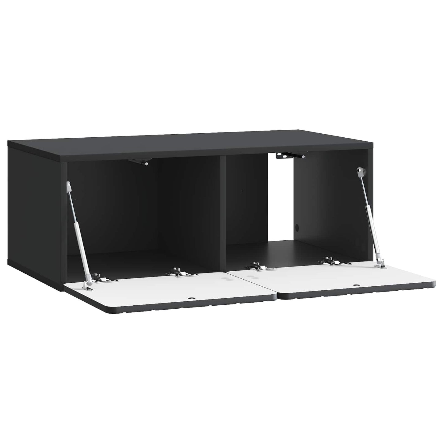 vidaXL Wall-Mounted TV Cabinet 78.5 x 41 x 30 cm Black Engineered Wood