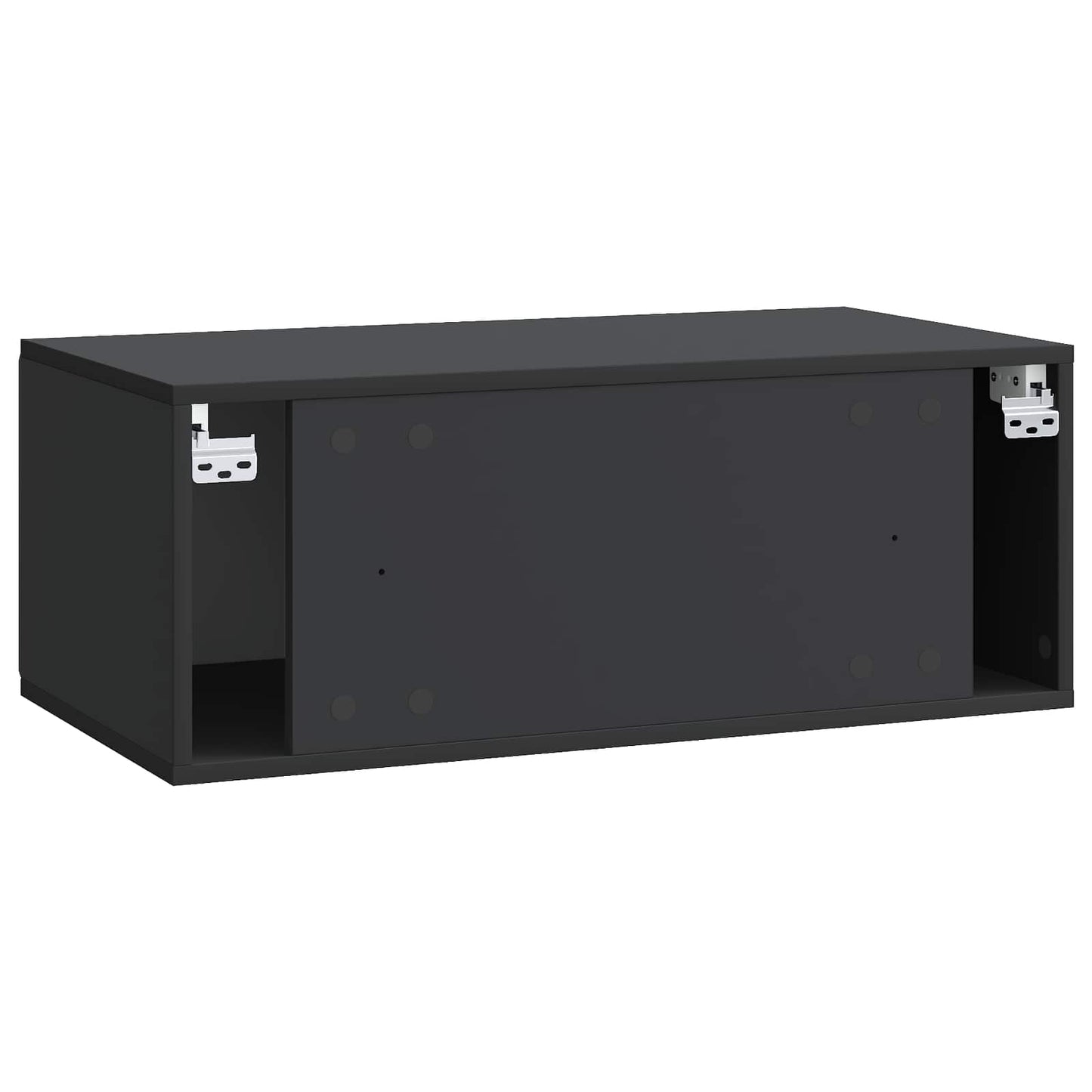 vidaXL Wall-Mounted TV Cabinet 78.5 x 41 x 30 cm Black Engineered Wood