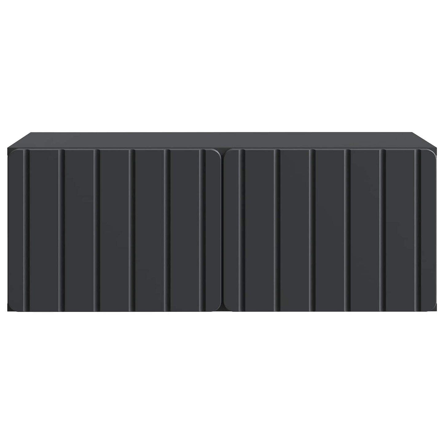 vidaXL Wall-Mounted TV Cabinet 78.5 x 41 x 30 cm Black Engineered Wood
