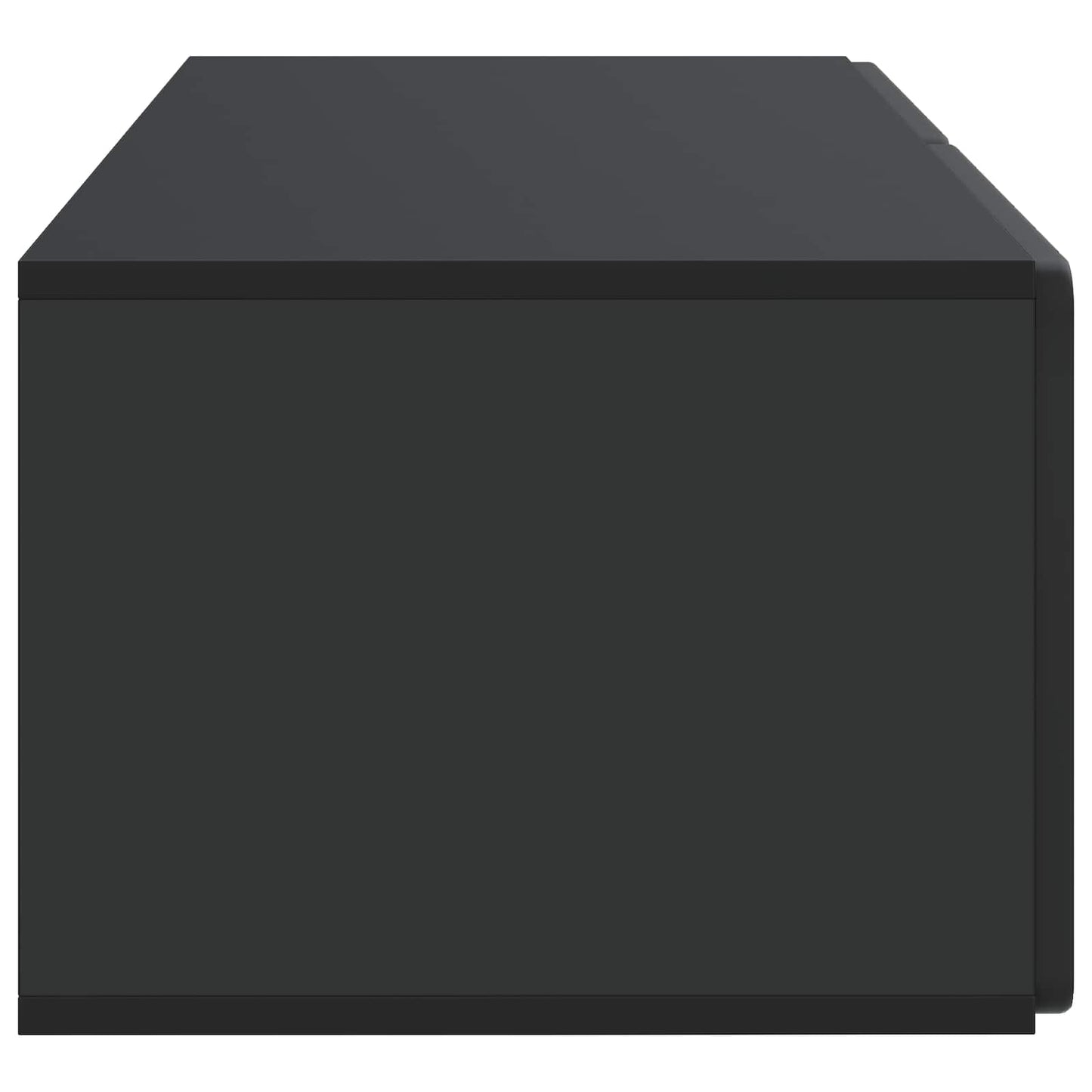 vidaXL Wall-Mounted TV Cabinet 78.5 x 41 x 30 cm Black Engineered Wood