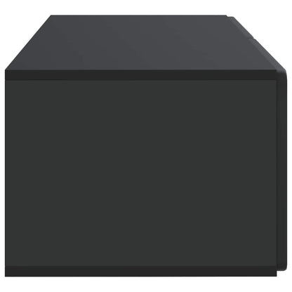 vidaXL Wall-Mounted TV Cabinet 78.5 x 41 x 30 cm Black Engineered Wood