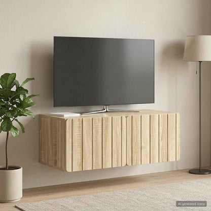 vidaXL Wall-Mounted TV Cabinet 78.5 x 41 x 30 cm Sonoma Oak
