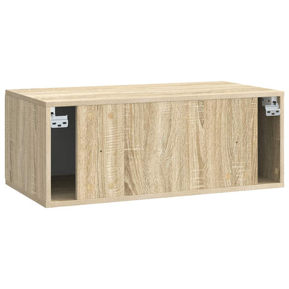 vidaXL Wall-Mounted TV Cabinet 78.5 x 41 x 30 cm Sonoma Oak