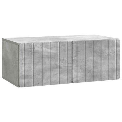 vidaXL Wall-Mounted TV Cabinet 78.5 x 41 x 30 cm Concrete Grey