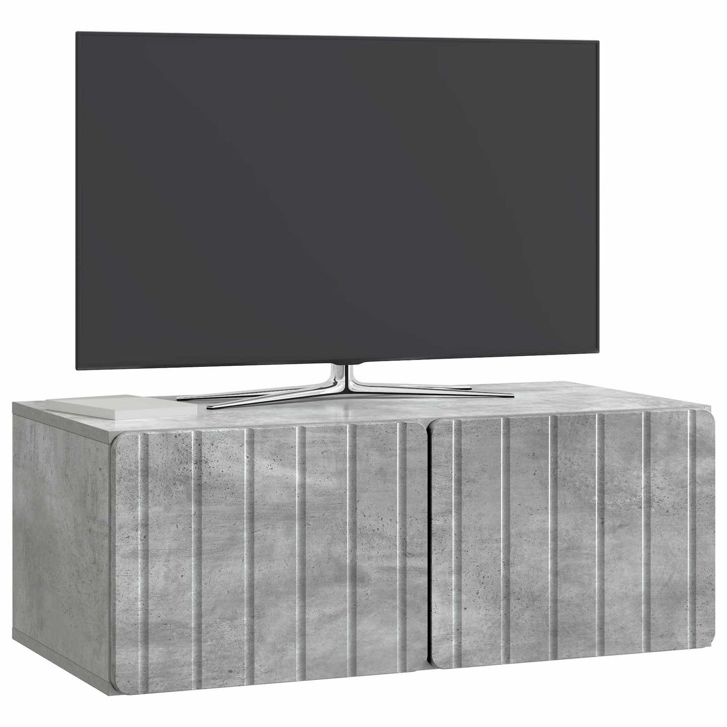 vidaXL Wall-Mounted TV Cabinet 78.5 x 41 x 30 cm Concrete Grey