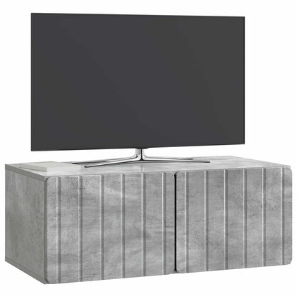 vidaXL Wall-Mounted TV Cabinet 78.5 x 41 x 30 cm Concrete Grey