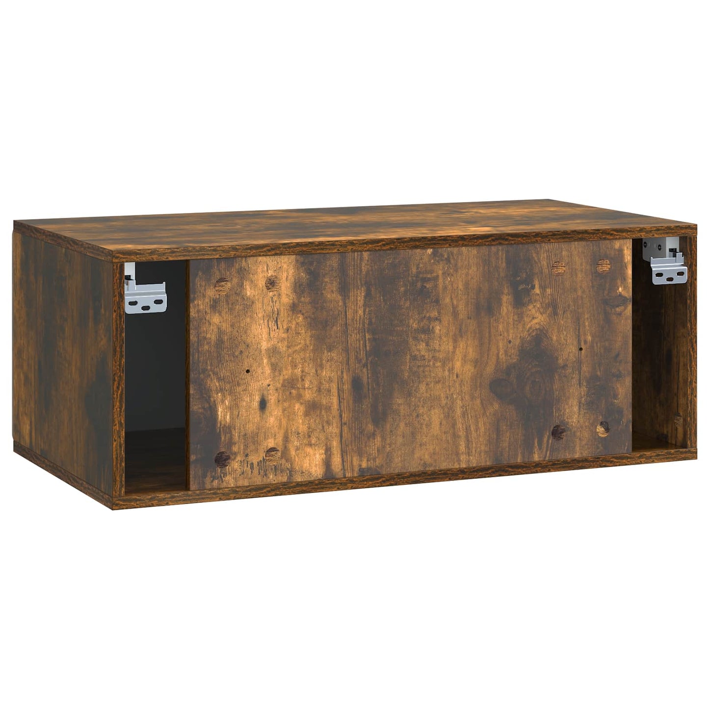 vidaXL Wall-Mounted TV Cabinet 78.5 x 41 x 30 cm Smoked Oak