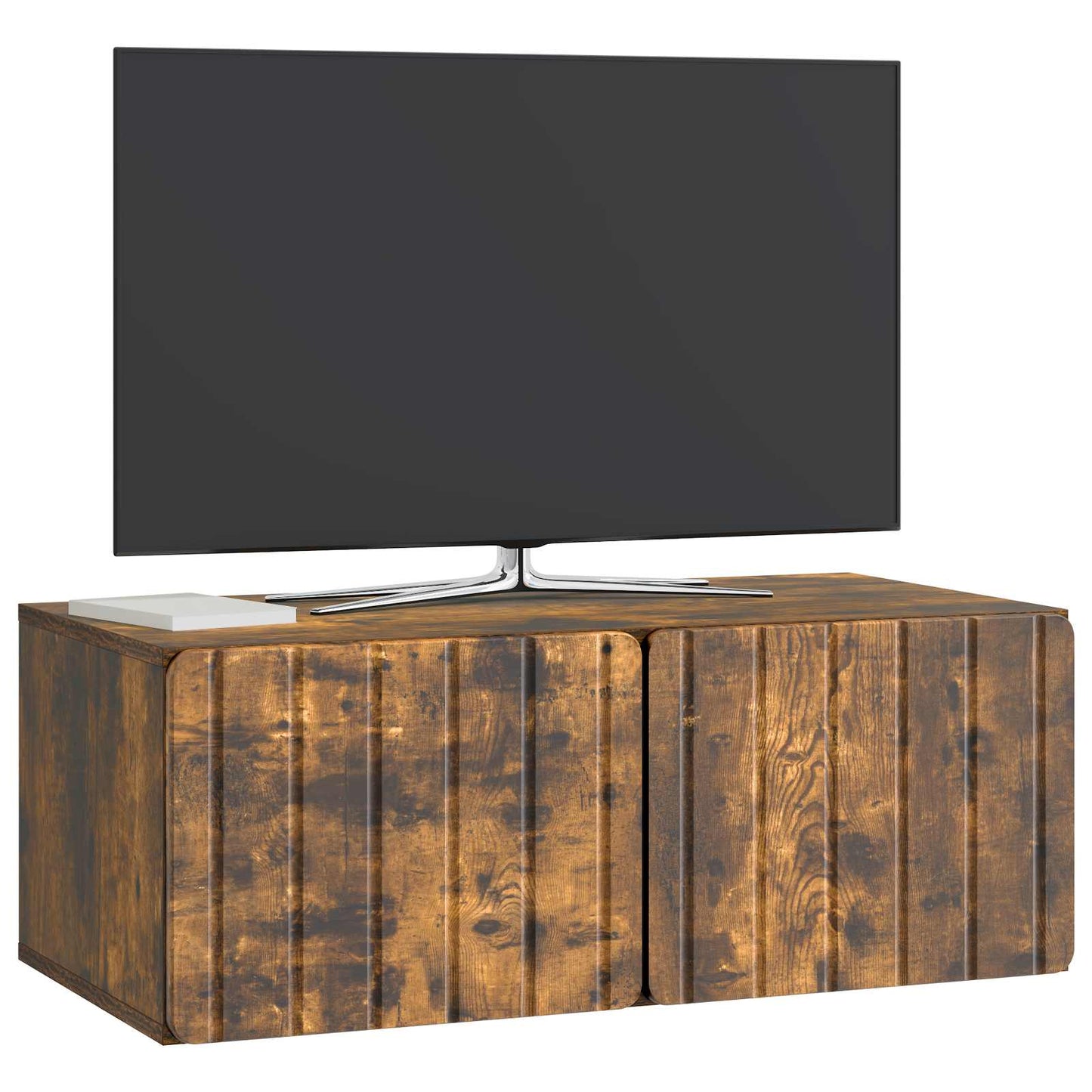 vidaXL Wall-Mounted TV Cabinet 78.5 x 41 x 30 cm Smoked Oak
