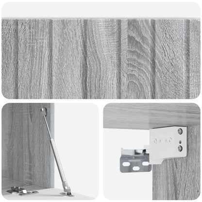 vidaXL Wall-Mounted TV Cabinet 78.5 x 41 x 30 cm Grey Sonoma