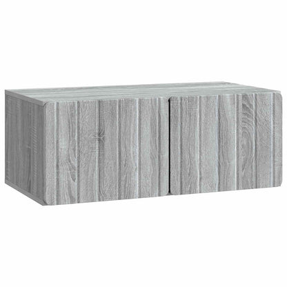 vidaXL Wall-Mounted TV Cabinet 78.5 x 41 x 30 cm Grey Sonoma