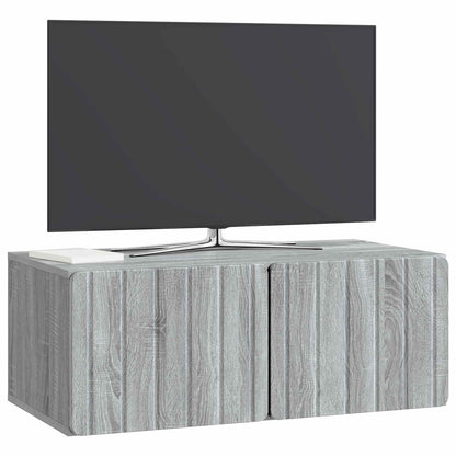 vidaXL Wall-Mounted TV Cabinet 78.5 x 41 x 30 cm Grey Sonoma