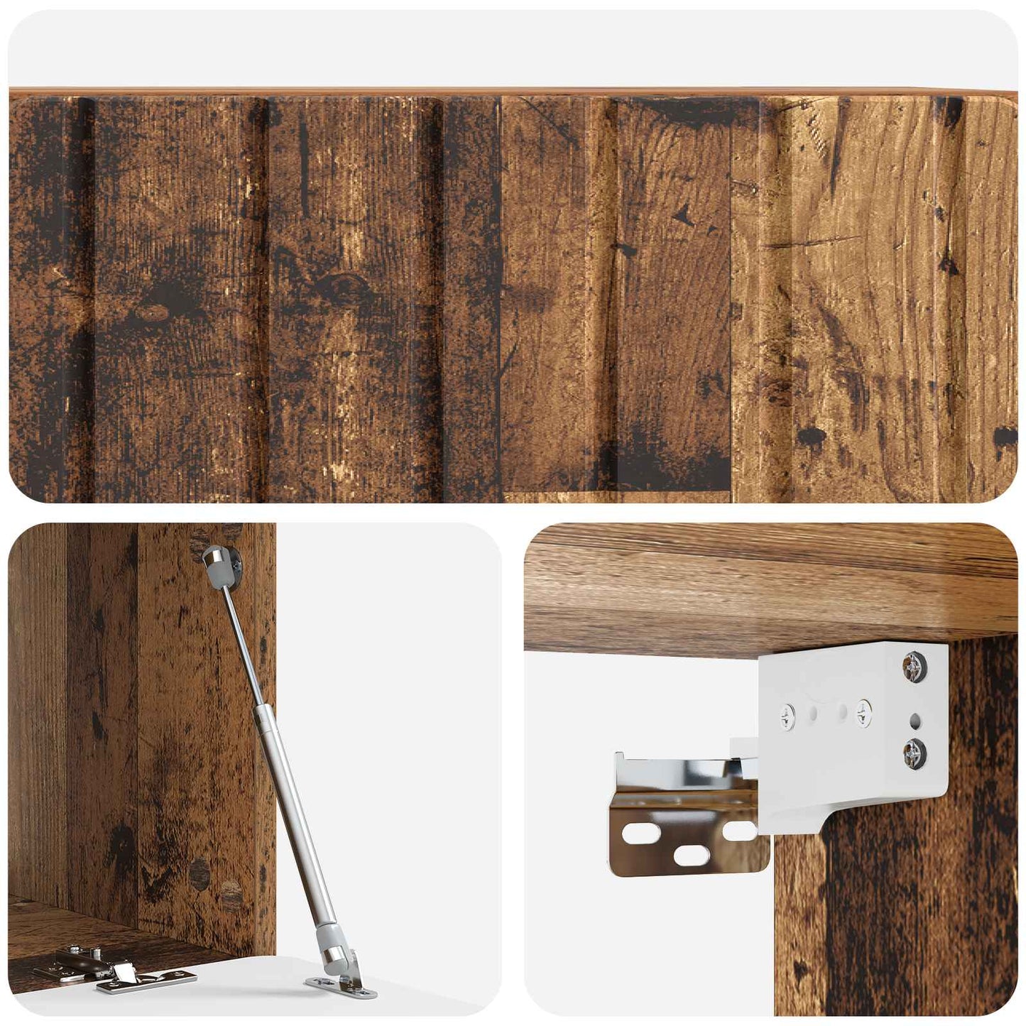 vidaXL Wall-Mounted TV Cabinet 78.5 x 41 x 30 cm Old Wood