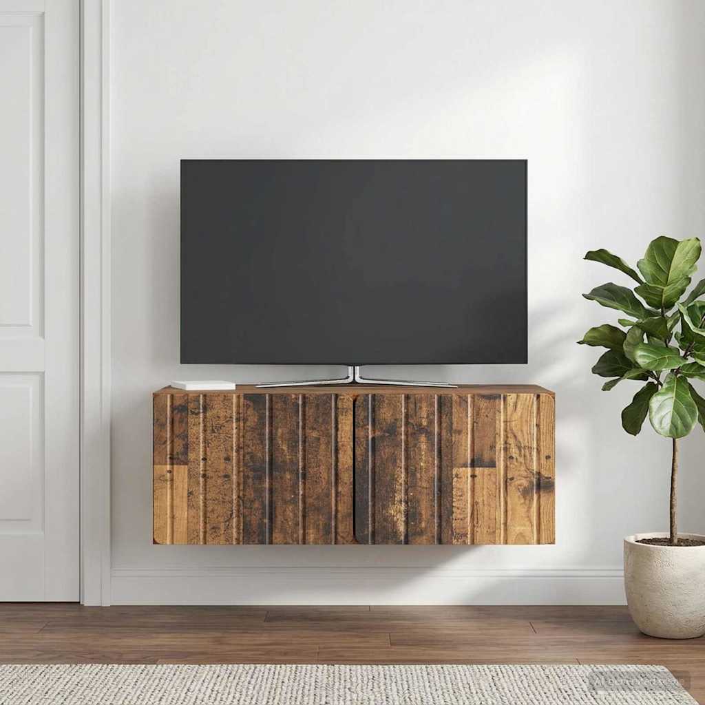 vidaXL Wall-Mounted TV Cabinet 78.5 x 41 x 30 cm Old Wood