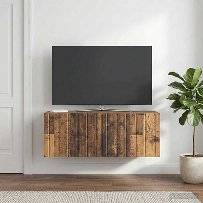 vidaXL Wall-Mounted TV Cabinet 78.5 x 41 x 30 cm Old Wood