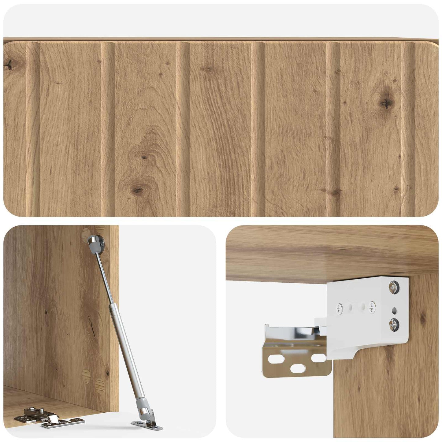 vidaXL Wall-Mounted TV Cabinet 78.5 x 41 x 30 cm Artisan Oak