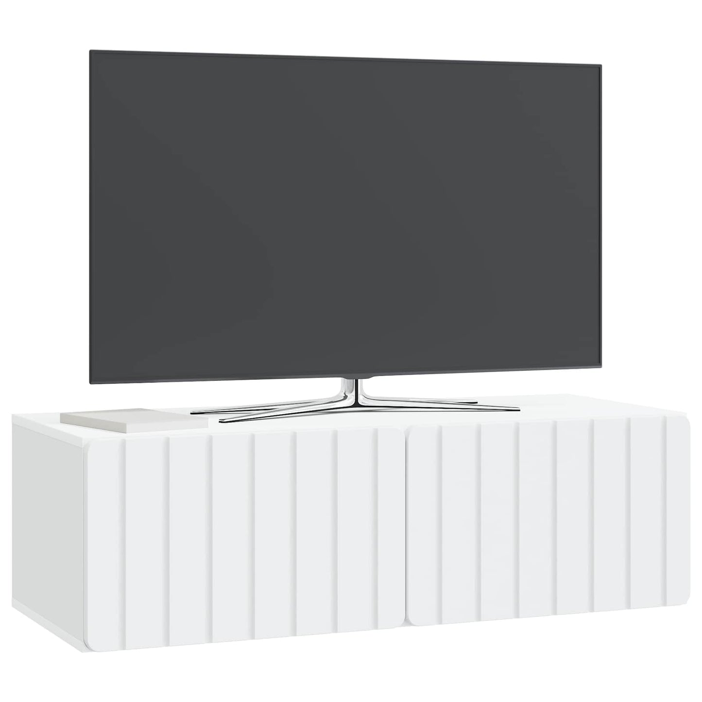 vidaXL Wall-Mounted TV Cabinet 98 x 41 x 30 cm White Engineered Wood