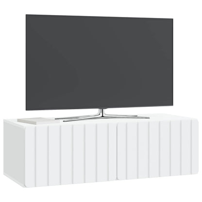 vidaXL Wall-Mounted TV Cabinet 98 x 41 x 30 cm White Engineered Wood