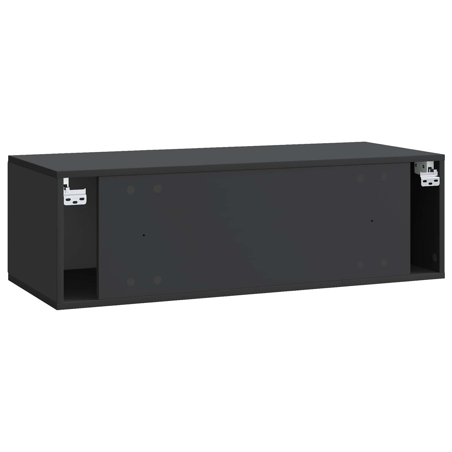 vidaXL Wall-Mounted TV Cabinet Black 98 x 41 x 30 cm Engineered Wood