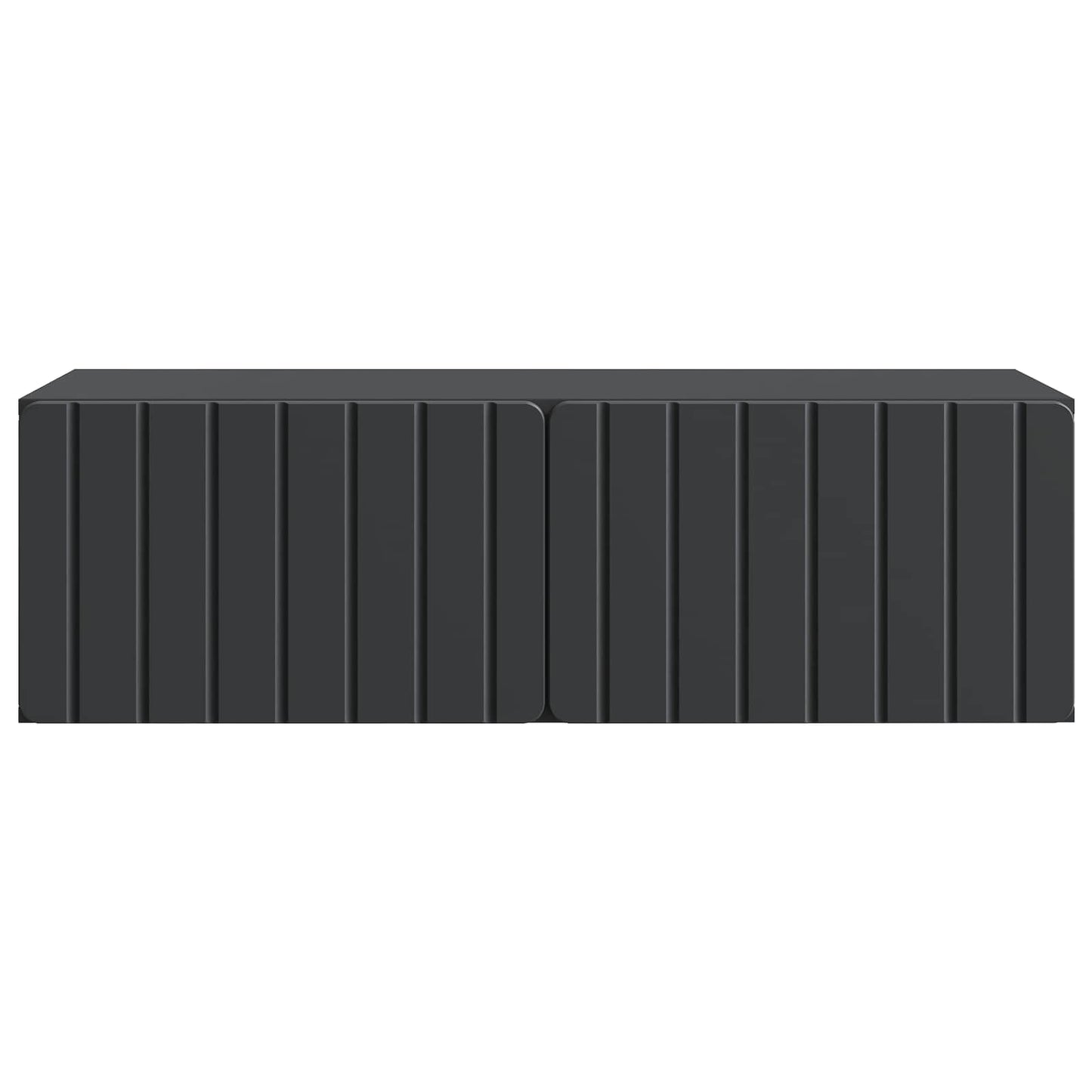 vidaXL Wall-Mounted TV Cabinet Black 98 x 41 x 30 cm Engineered Wood
