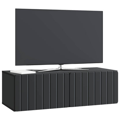 vidaXL Wall-Mounted TV Cabinet Black 98 x 41 x 30 cm Engineered Wood