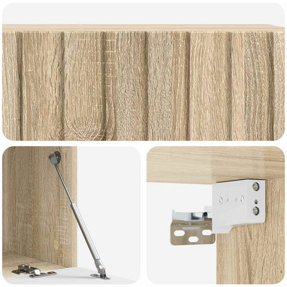 vidaXL Wall-Mounted TV Cabinet Wall-mounted Sonoma Oak 98 x 41 x 30 cm