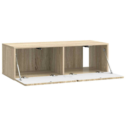 vidaXL Wall-Mounted TV Cabinet Wall-mounted Sonoma Oak 98 x 41 x 30 cm