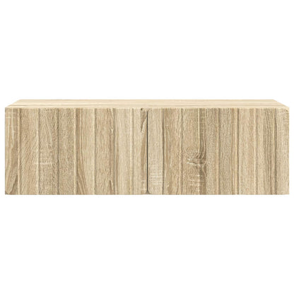 vidaXL Wall-Mounted TV Cabinet Wall-mounted Sonoma Oak 98 x 41 x 30 cm