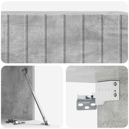 vidaXL Wall-Mounted TV Cabinet 98 x 41 x 30 cm Concrete Grey