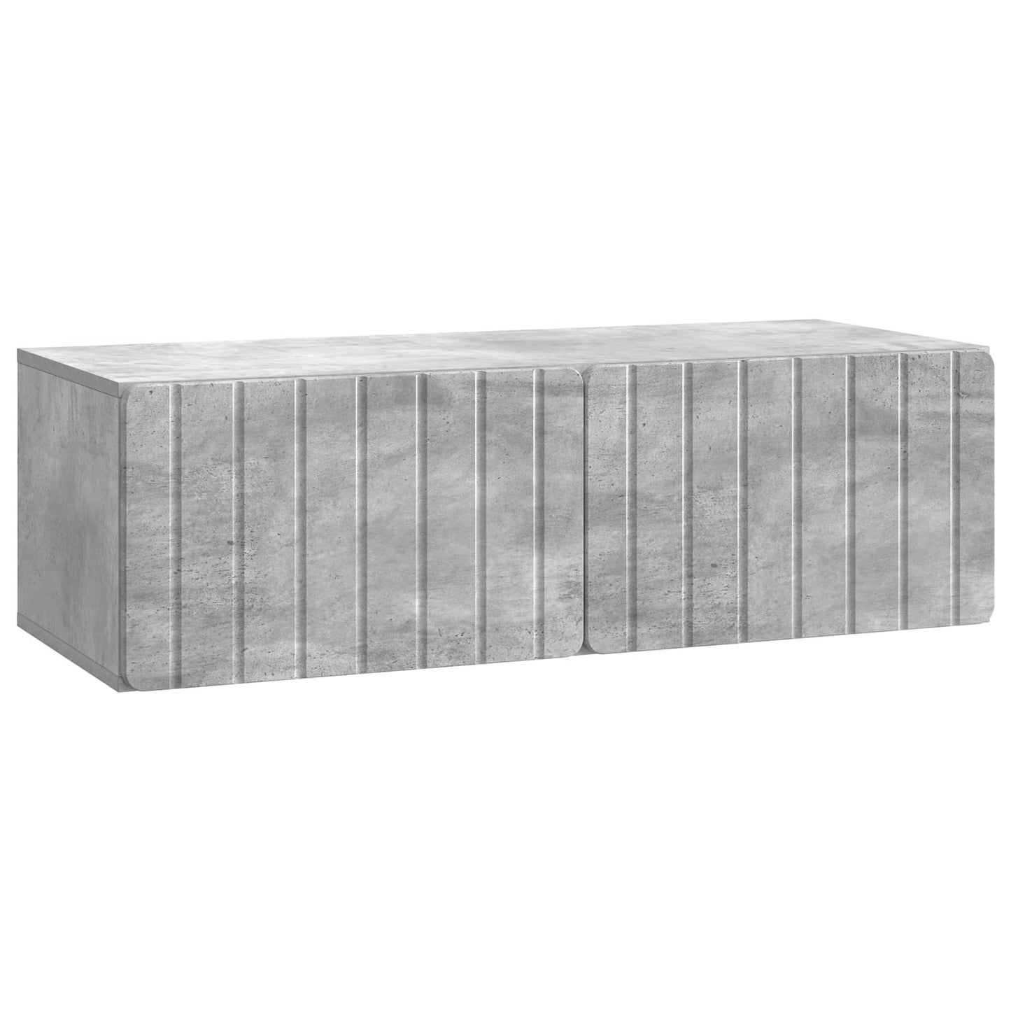 vidaXL Wall-Mounted TV Cabinet 98 x 41 x 30 cm Concrete Grey