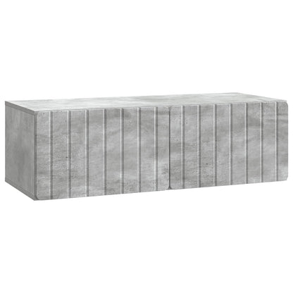 vidaXL Wall-Mounted TV Cabinet 98 x 41 x 30 cm Concrete Grey