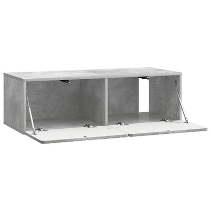 vidaXL Wall-Mounted TV Cabinet 98 x 41 x 30 cm Concrete Grey