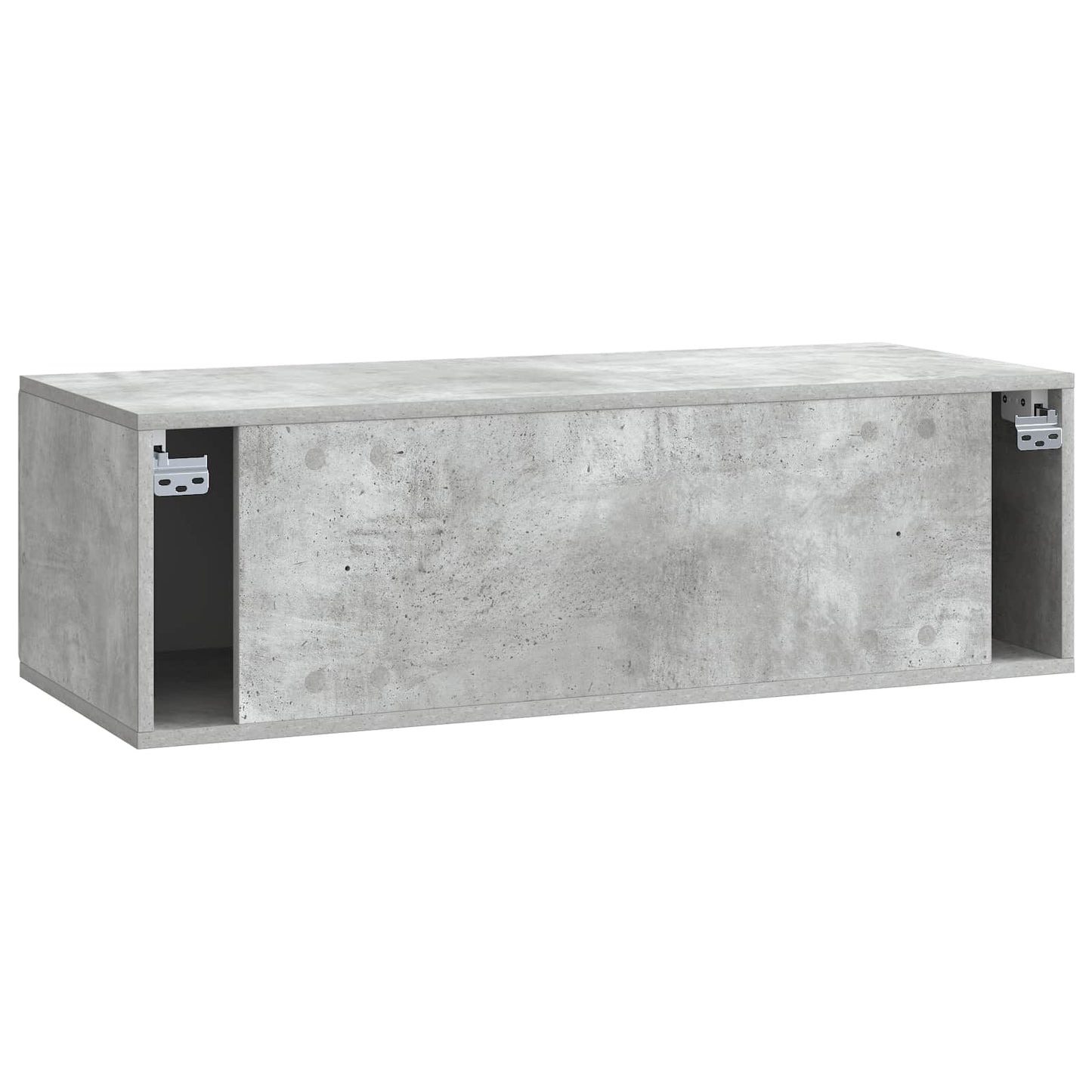 vidaXL Wall-Mounted TV Cabinet 98 x 41 x 30 cm Concrete Grey