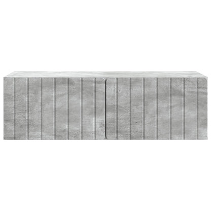 vidaXL Wall-Mounted TV Cabinet 98 x 41 x 30 cm Concrete Grey
