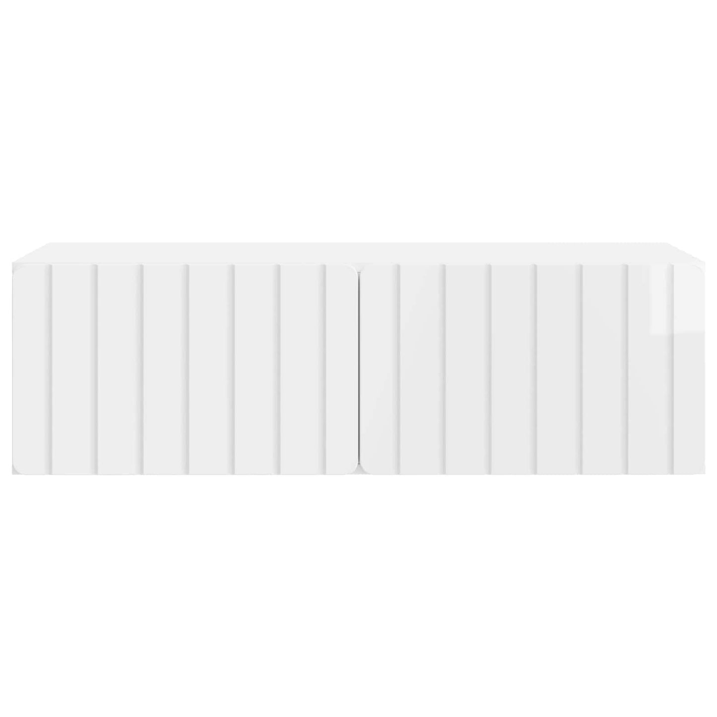 vidaXL Wall-Mounted TV Cabinet High Gloss White 98 x 41 x 30 cm