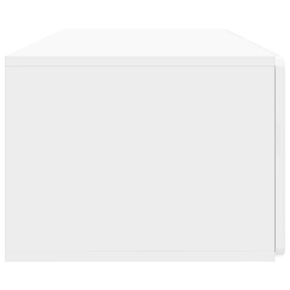 vidaXL Wall-Mounted TV Cabinet High Gloss White 98 x 41 x 30 cm