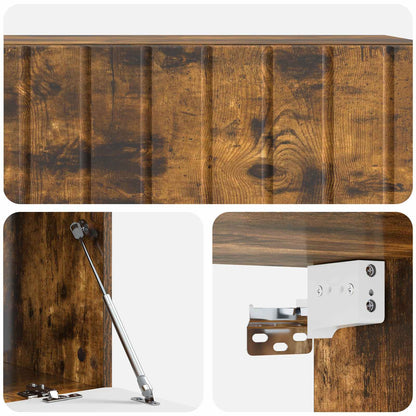 vidaXL Wall-Mounted TV Cabinet 98 x 41 x 30 cm Smoked Oak
