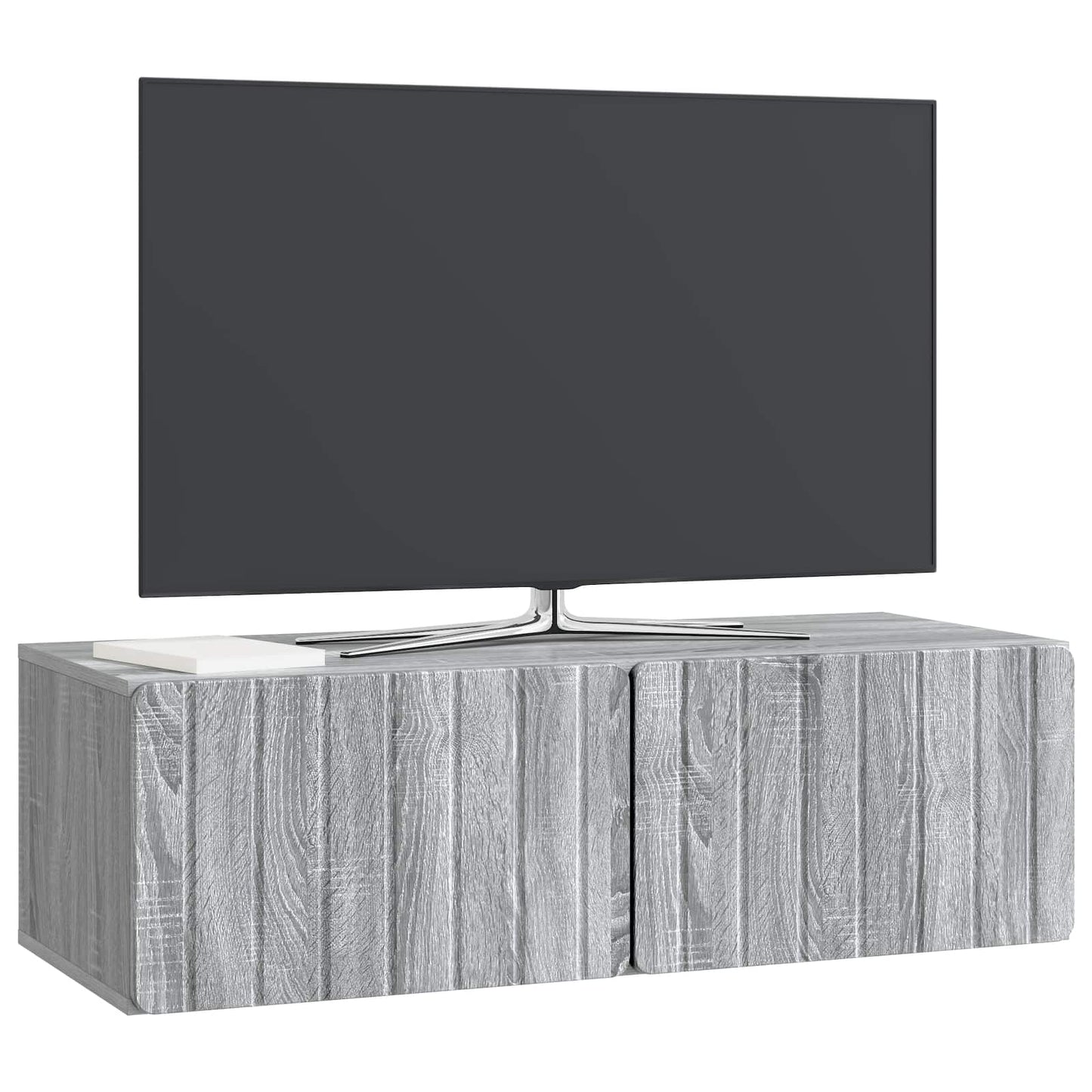 vidaXL Wall-Mounted TV Cabinet 98 x 41 x 30 cm Grey Sonoma
