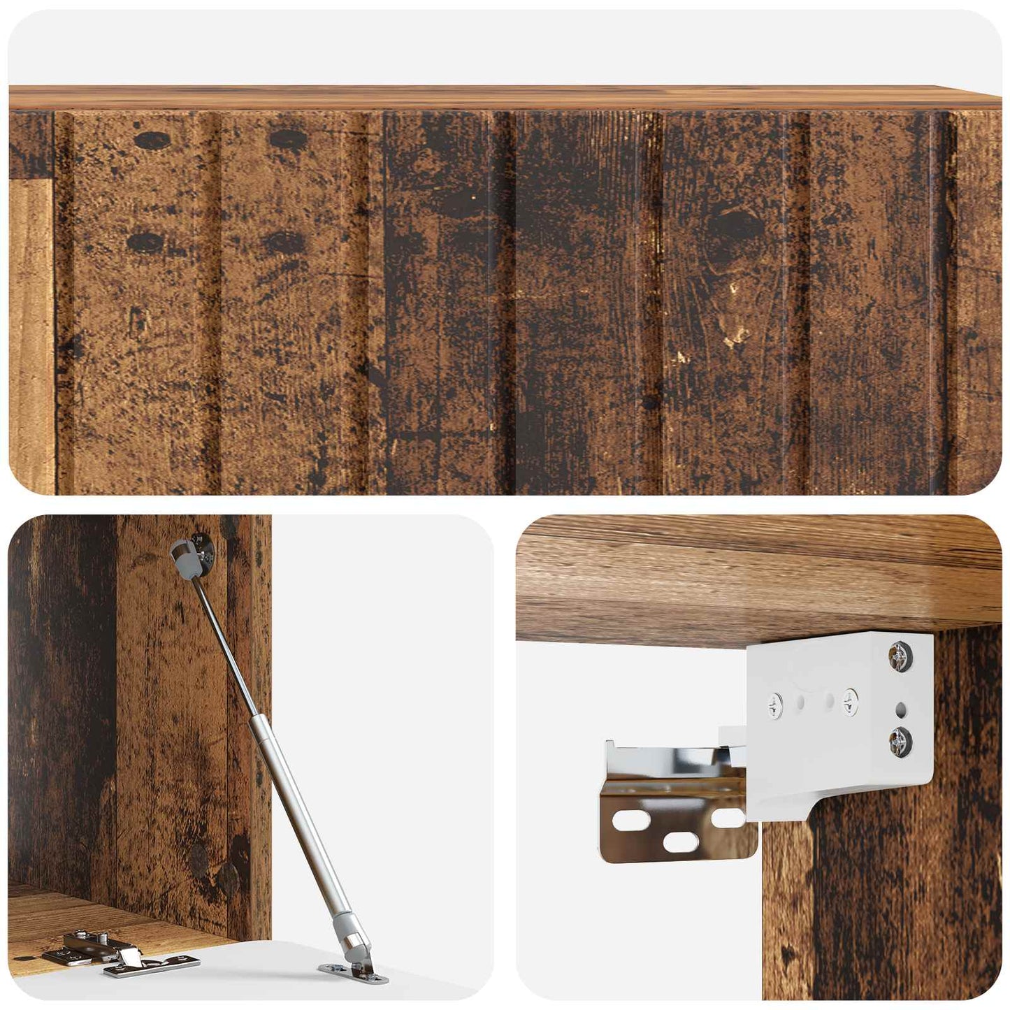vidaXL Wall-Mounted TV Cabinet Wall-mounted Old Wood 98 x 41 x 30 cm