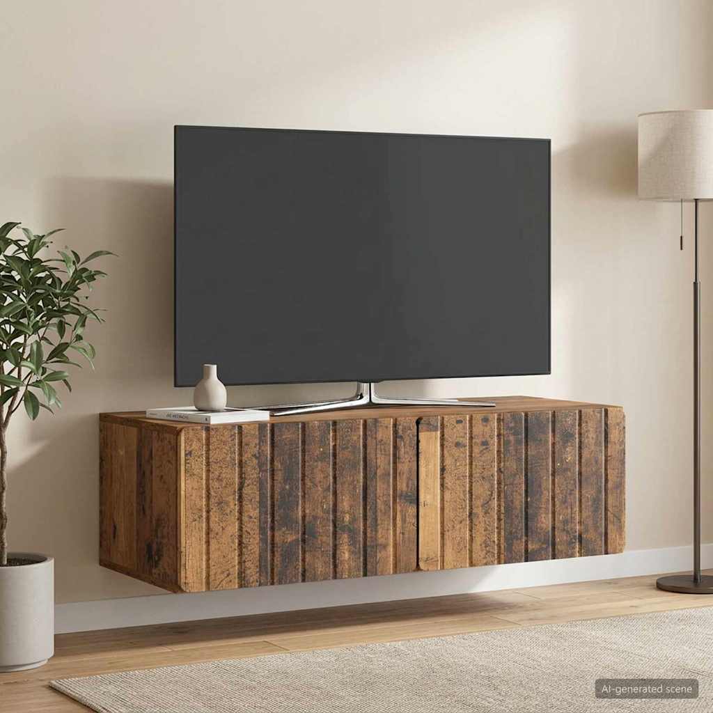 vidaXL Wall-Mounted TV Cabinet 98 x 41 x 30 cm Old Wood