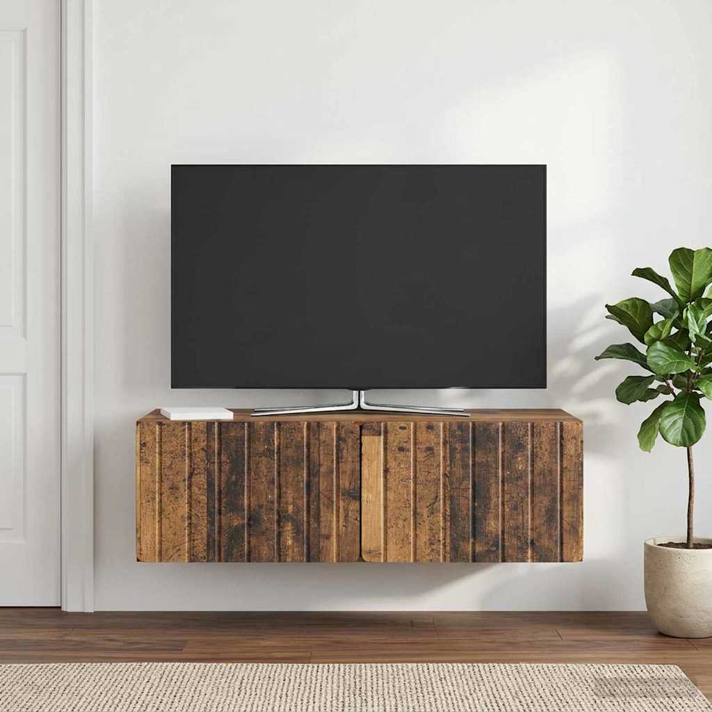 vidaXL Wall-Mounted TV Cabinet 98 x 41 x 30 cm Old Wood