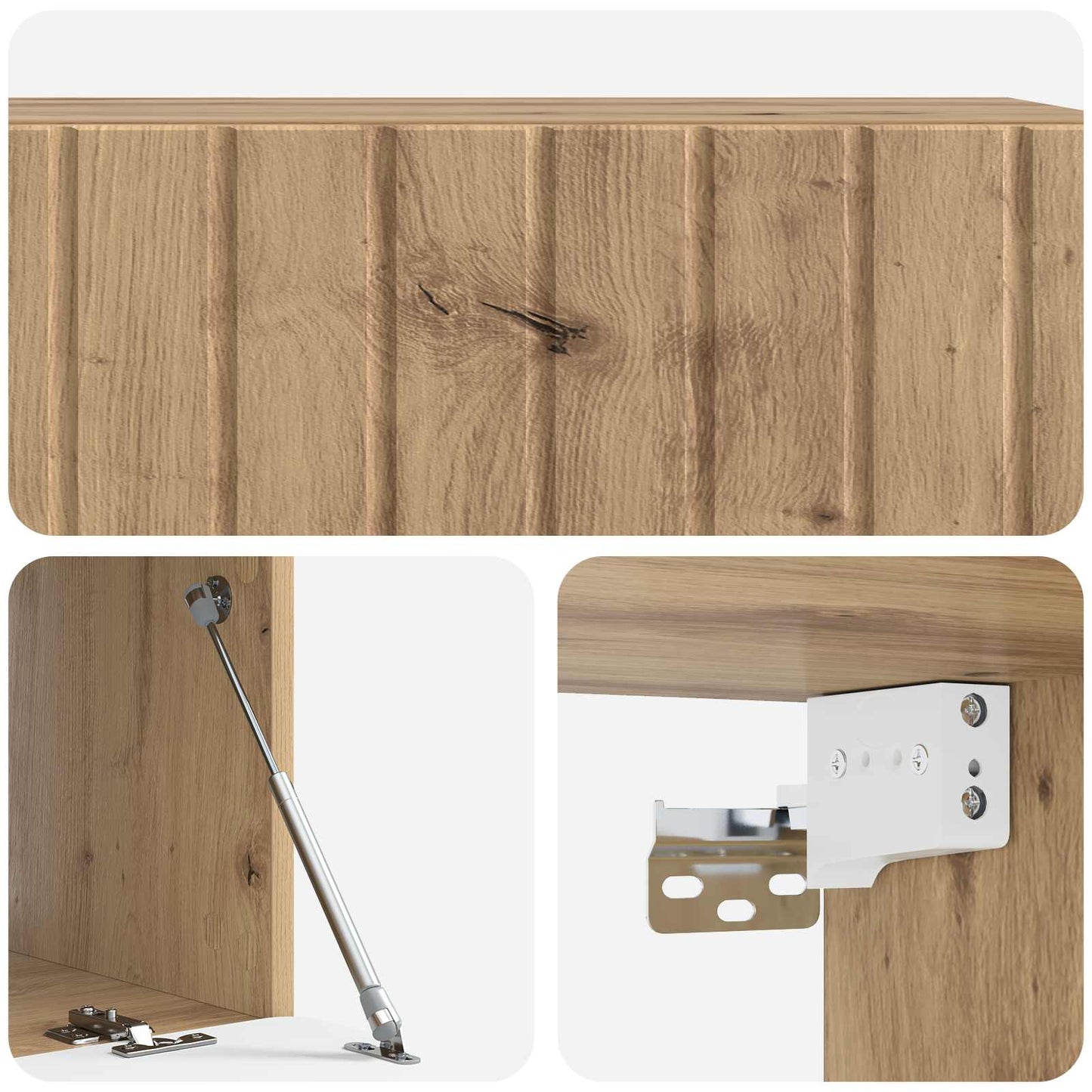 vidaXL Wall-Mounted TV Cabinet 98 x 41 x 30 cm Artisan Oak