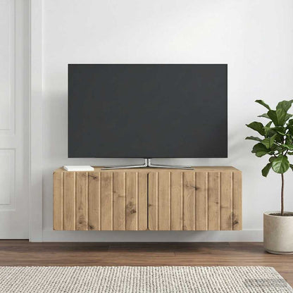vidaXL Wall-Mounted TV Cabinet 98 x 41 x 30 cm Artisan Oak