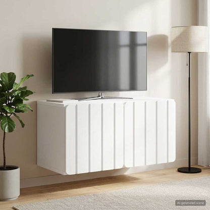 vidaXL Wall-Mounted TV Cabinet 59.5 x 31 x 30 cm White Engineered Wood