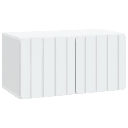 vidaXL Wall-Mounted TV Cabinet White 59.5 x 31 x 30 cm Engineered Wood