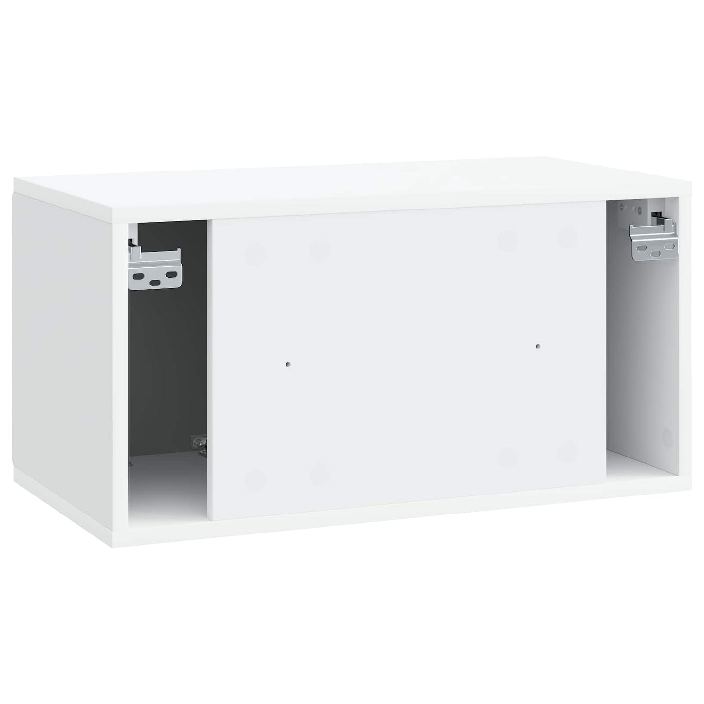 vidaXL Wall-Mounted TV Cabinet White 59.5 x 31 x 30 cm Engineered Wood