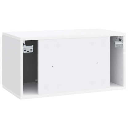 vidaXL Wall-Mounted TV Cabinet White 59.5 x 31 x 30 cm Engineered Wood