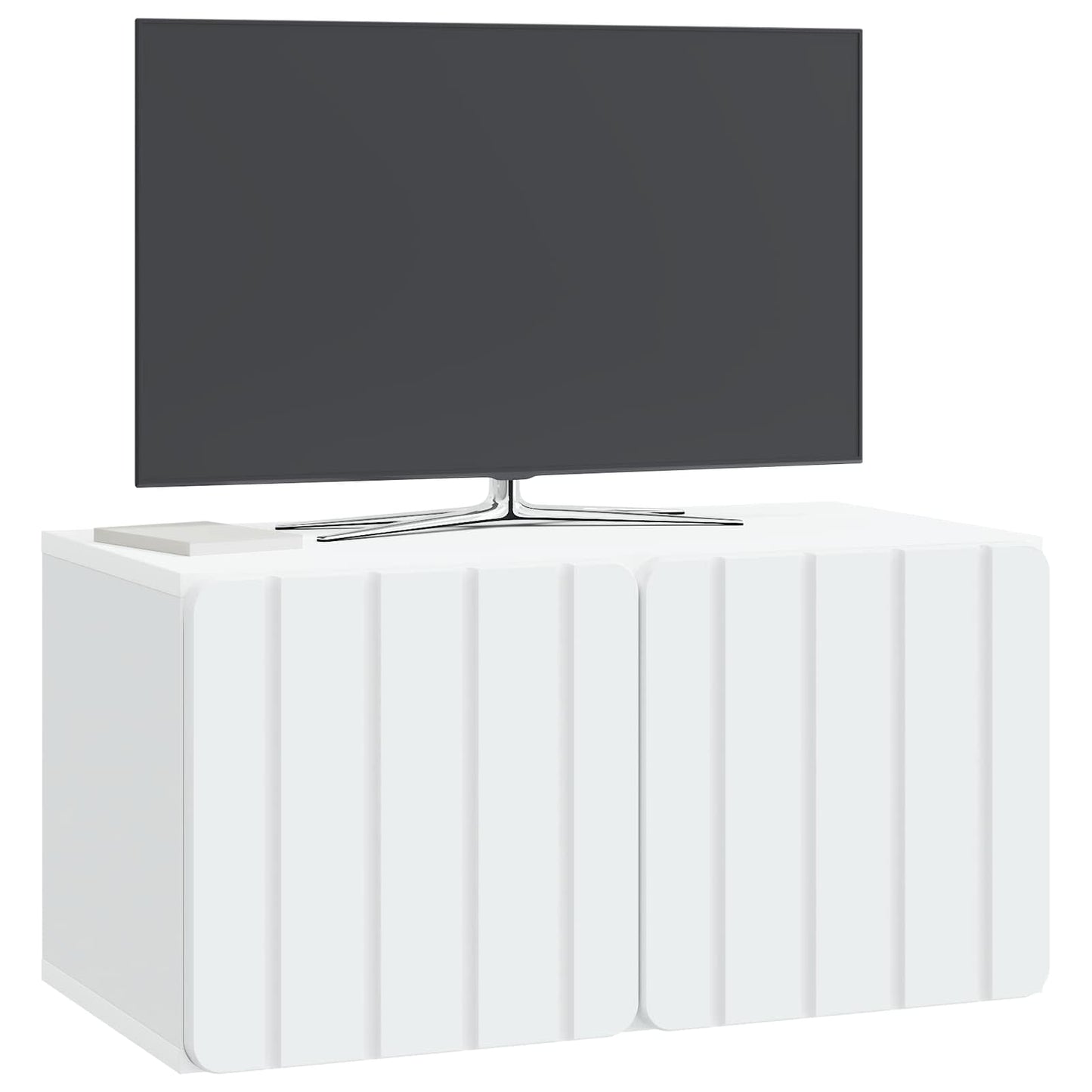 vidaXL Wall-Mounted TV Cabinet White 59.5 x 31 x 30 cm Engineered Wood