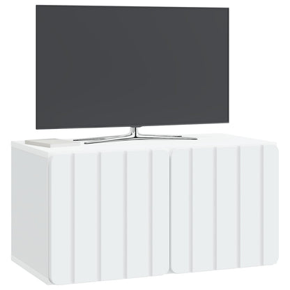 vidaXL Wall-Mounted TV Cabinet White 59.5 x 31 x 30 cm Engineered Wood