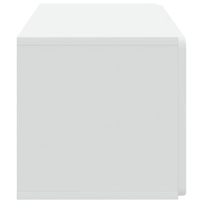 vidaXL Wall-Mounted TV Cabinet White 59.5 x 31 x 30 cm Engineered Wood