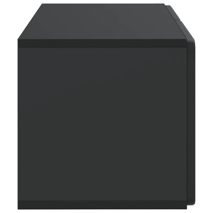 vidaXL Wall-Mounted TV Cabinet 59.5 x 31 x 30 cm Black Engineered Wood